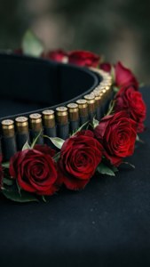 Gothic Roses Bullet Belt
