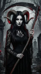 Gothic Scythe Lady