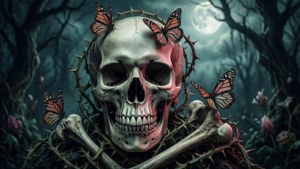 Gothic Skull Bloom