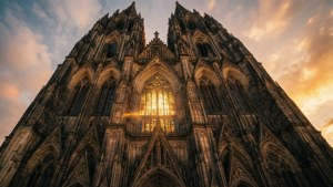 Gothic Sunset Cathedral