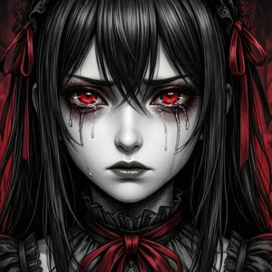 Gothic Tear Streaked