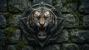 Gothic Tiger Badge