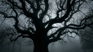 Gothic Tree Silhouette