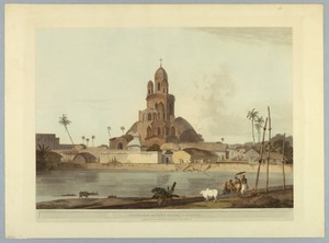 Govinda Ram Mittee's Pagoda, Calcutta, from "Oriental Scenery: Twenty Four Views in Hindoostan"