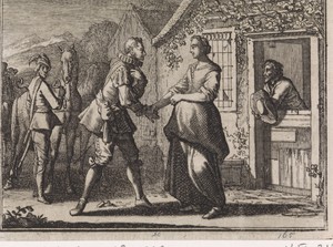 Graaf Gualterus vraagt Griseldis ten huwelijk