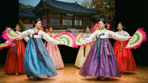 Graceful Fan Dance