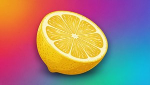 Gradient Lemon Half