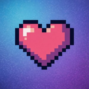 Gradient Pixel Heart