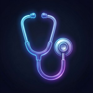 Gradient Stethoscope Icon