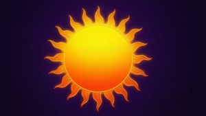 Gradient Sun Outline
