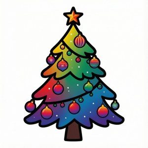 Gradient SVG Christmas Tree