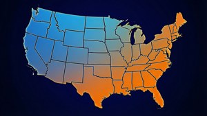 Gradient USA Map