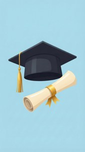 Graduation Cap and Diploma