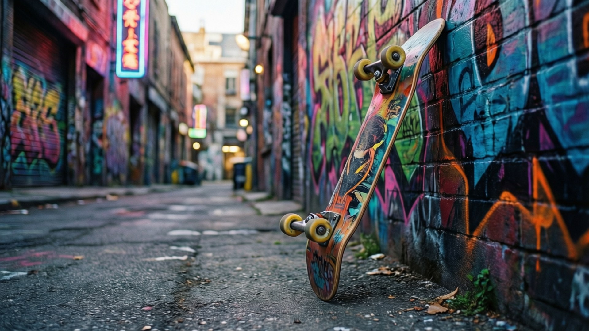 Graffiti Alley Lean by Wallpapers.art Studio