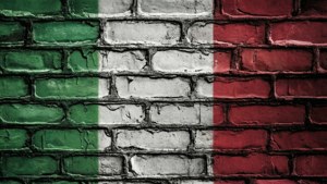 Graffiti Flag on Brick