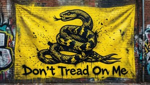 Graffiti Gadsden Flag
