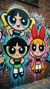 Graffiti Powerpuff Murals