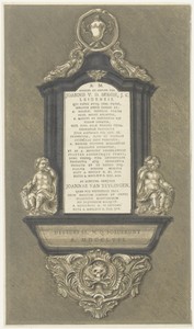 Grafmonument voor Johannes van den Bergh en zijn vrouw Joanna van Teylingen te Leiden