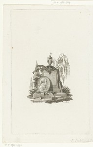 Graftombe met portret van Johannes Lublink de Jonge