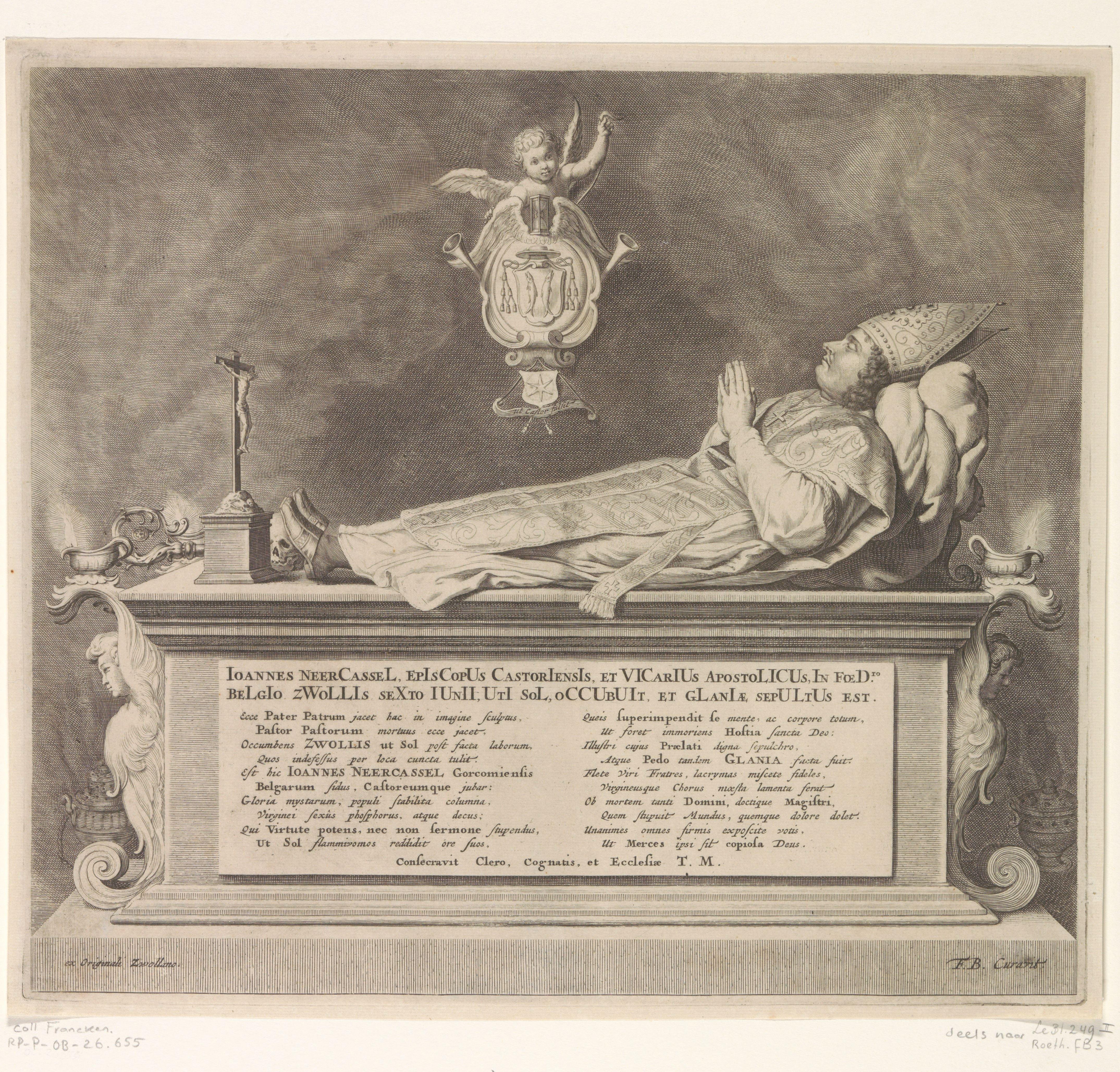 Graftombe van Johannes van Neercassel by Cornelis Bloemaert (II)