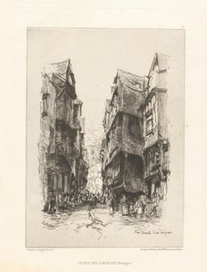 Grande Rue à Morlaix (Bretagne) (Grand Rue, Morlaix, Brittany)
