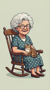 Grandma and Her Cat