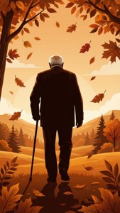 Grandpa Autumn Walk