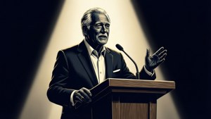 Grandpa Speech Silhouette