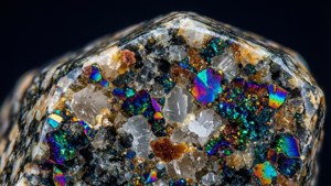 Granite Crystal Mineral Close-Up