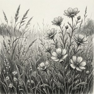 Grass Field Sketch