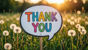 Gratitude Speech Bubble