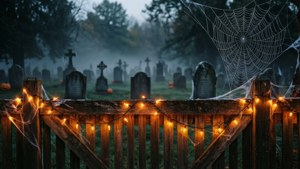 Graveyard Fence Lights