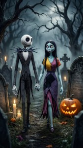 Graveyard Stroll Hand in Hand