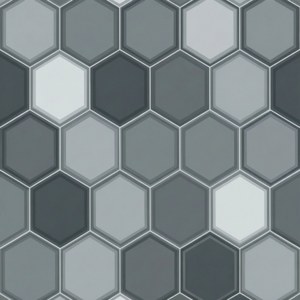 Gray Hexagon Pattern