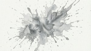 Gray Ink Splash