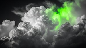 Grayscale Neon Burst