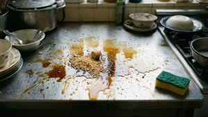 Greasy Countertop