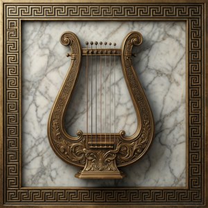 Greek Key Lyre
