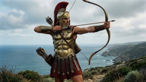 Greek Warrior Archer Hill