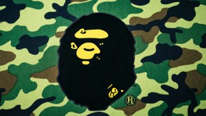 Green Camo Ape Head