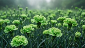 Green Carnations Dreamy