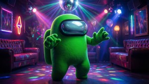 Green Disco Crewmate
