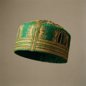 Green Gold Kufi Hat