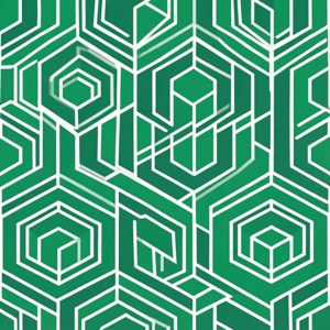 Green Hexagon Pattern