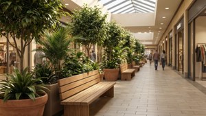 Green Mall Walkway