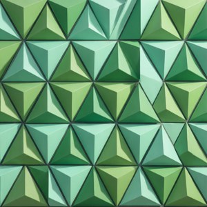 Green Mint Triangles Metro