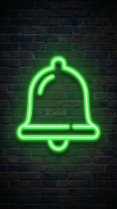 Green Neon Bell