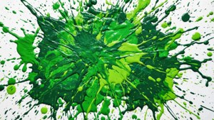 Green Paint Splatter
