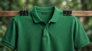 Green Polo Mockup Clipped