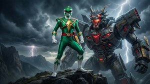 Green Ranger and Dragonzord